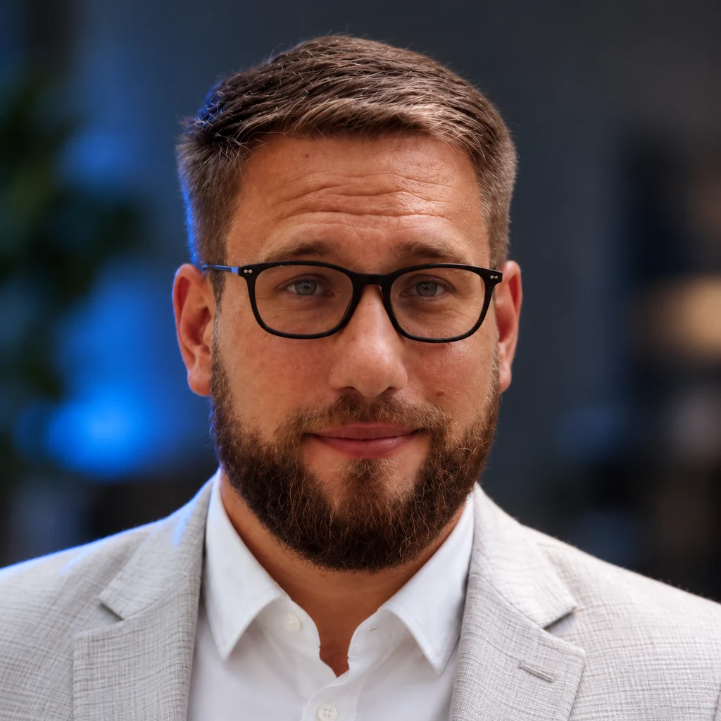 KI-bearbeitetes Porträt von Christian Kiss, deinem Ansprechpartner bei Digital Perfect
